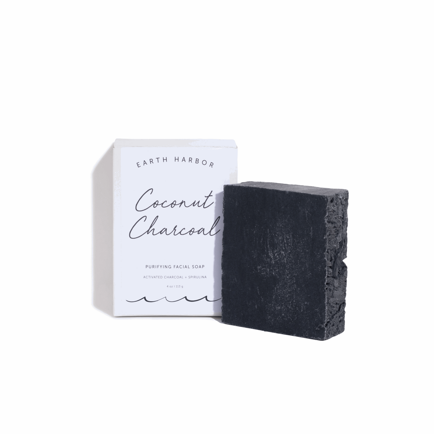 Facial Soap: Coconut Charcoal + Spirulina