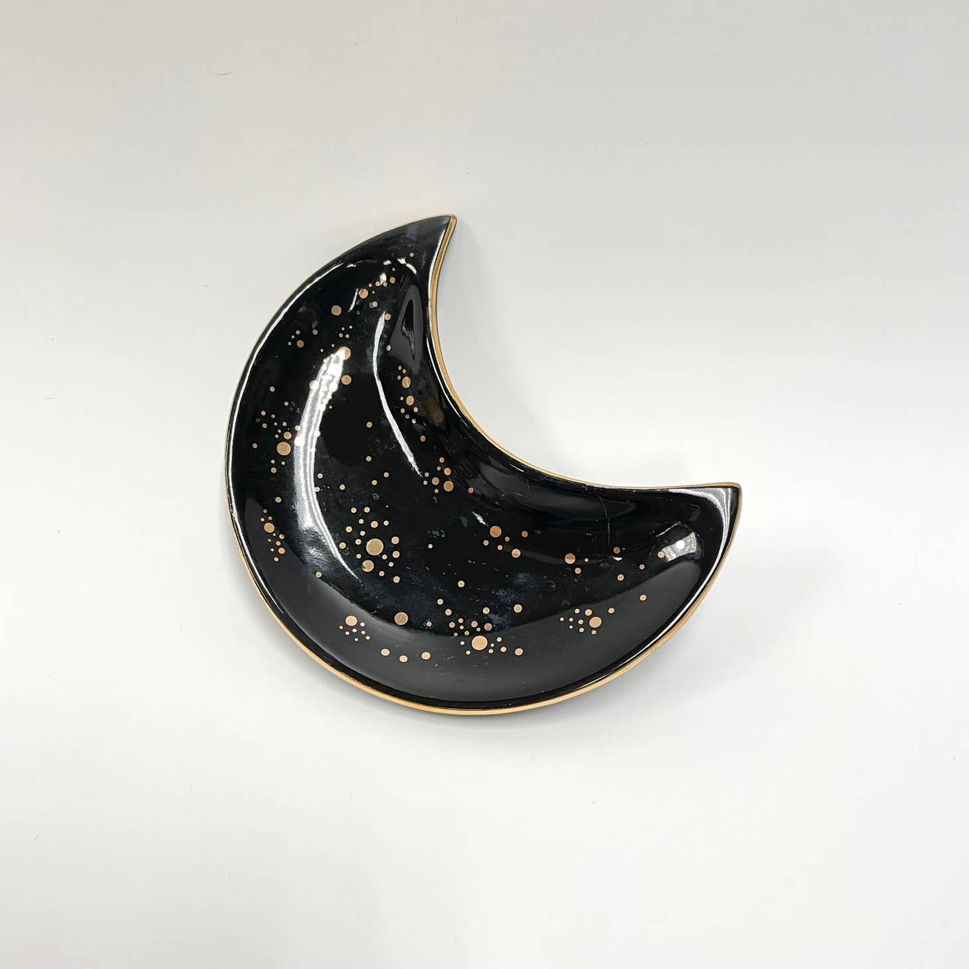 Moon Trinket Tray Dish (Black)