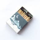 Snow Capped Mountains Large Square Matchbox By GP Candle Co