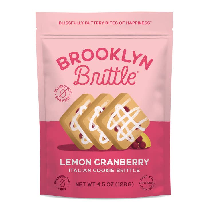 Lemon Cranberry Cookie Brittle