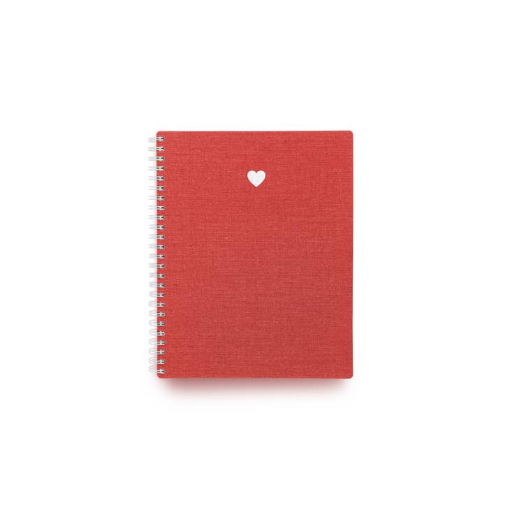 Heart Workbook in Strawberry Red By Appointed Co