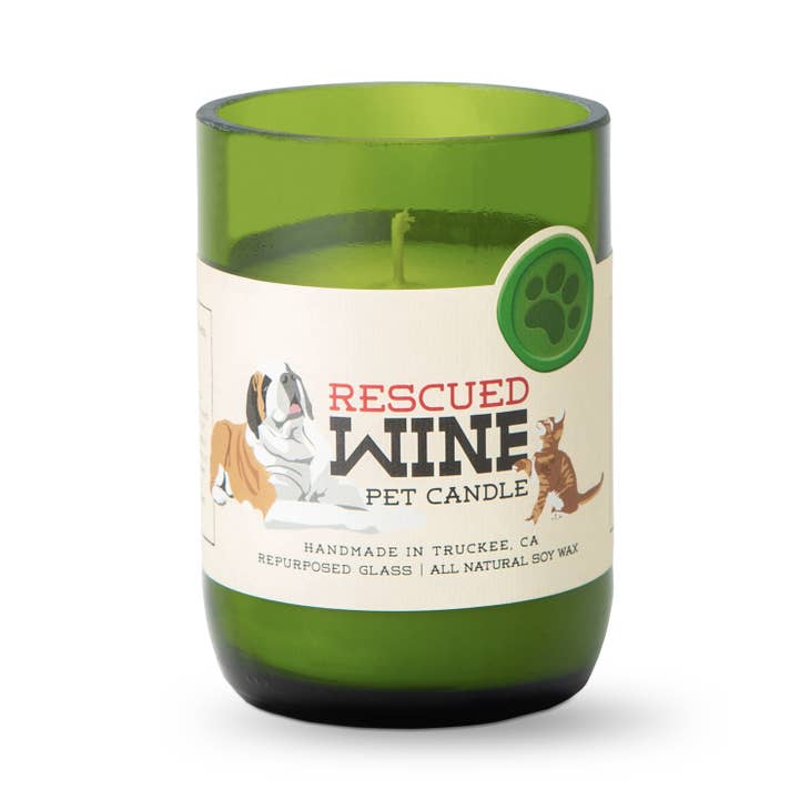 Fresh Grass Soy Candle Pet Collection by Rescued Wine