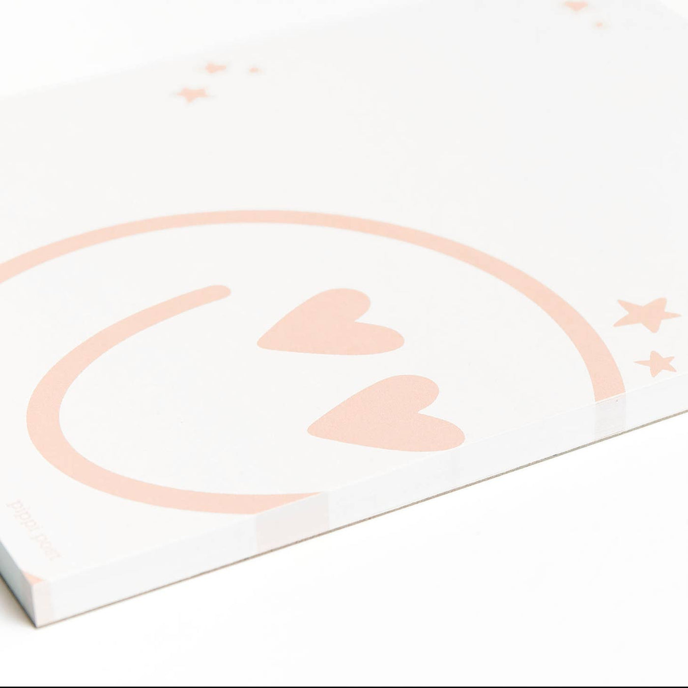 Heart Eyes Smiley Notepad by Pippi Post