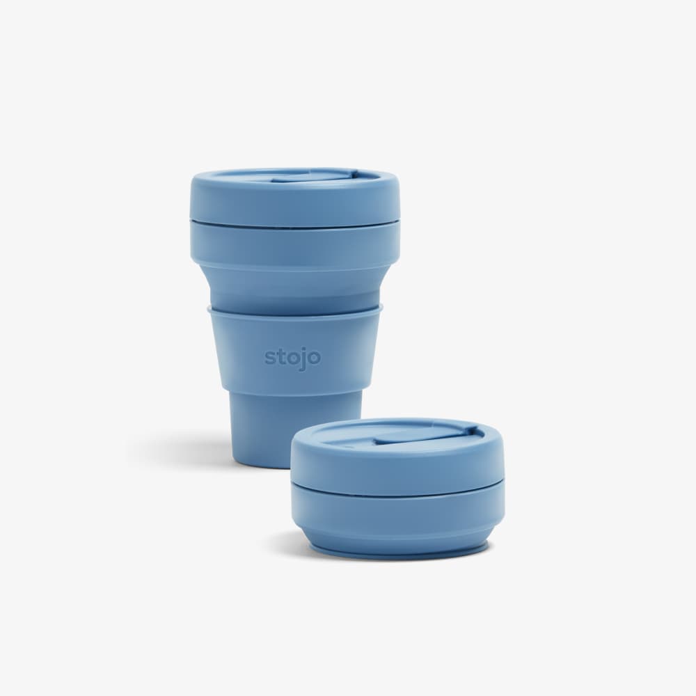 Collapsible Travel Cup (Blue) By Stojo