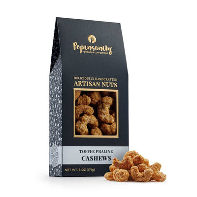 Toffee Praline Cashews by Popinsanity Gourmet Popcorn
