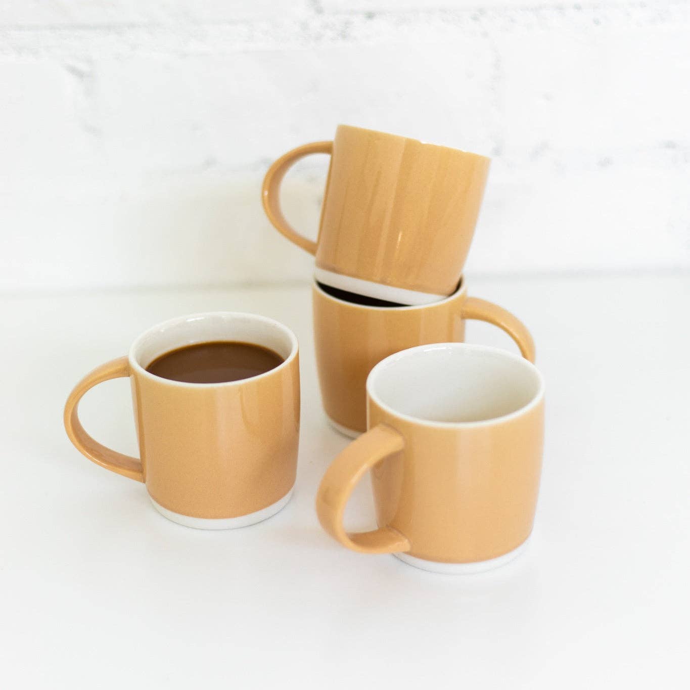 Latte Dipped Ceramic Mug By Olive Gift Co