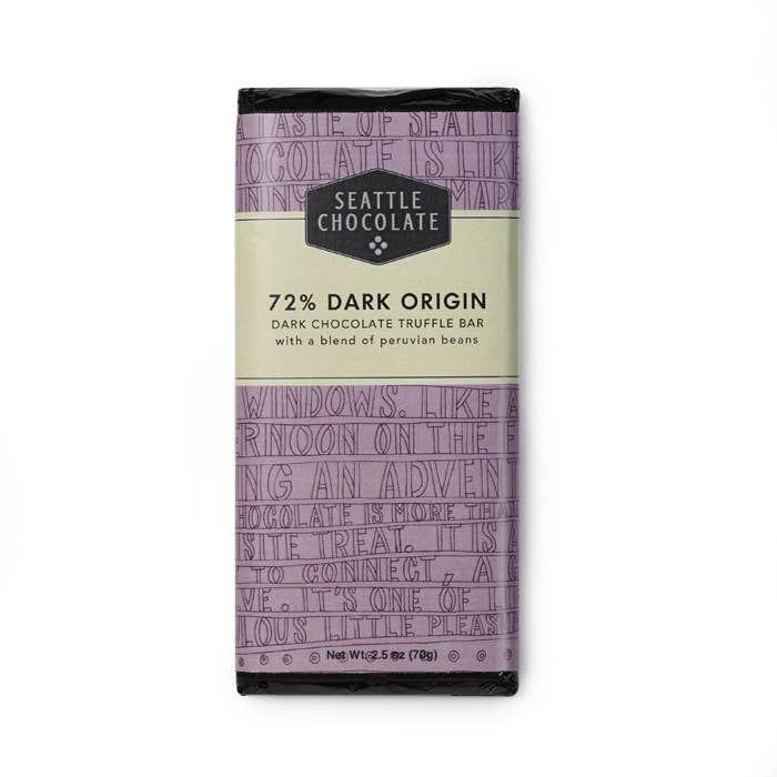 Dark Origin Truffle Bar By Seattle Chocolate