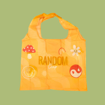 Reusable Nylon Tote Bag (Orange)