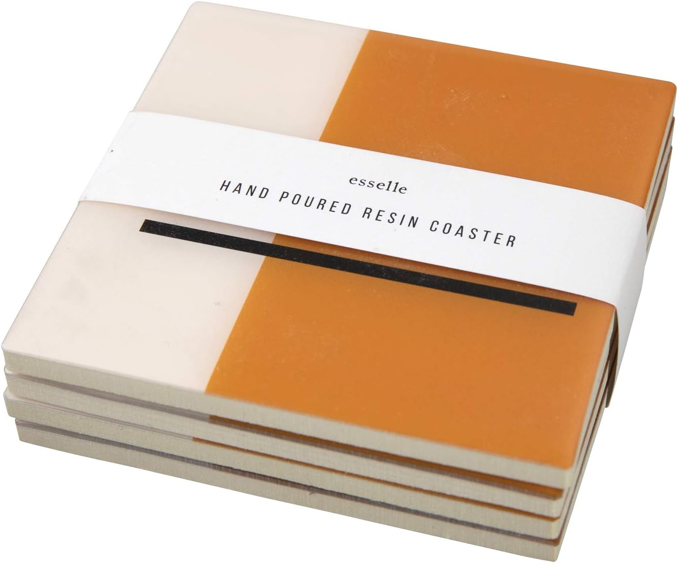 Resin Coaster - Geo Brown By ESSELLE