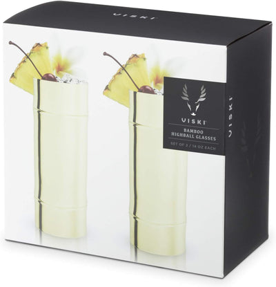 Bamboo Highball Glasses By VISKI