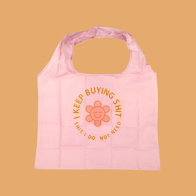 Reusable Nylon Tote Bag (Pink)