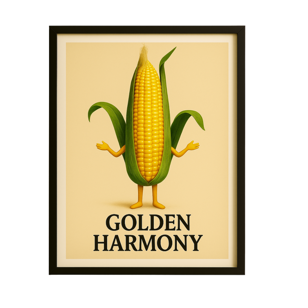 Corn Digital Wall Art • “Golden Harmony” Modern Printable – Instant Download