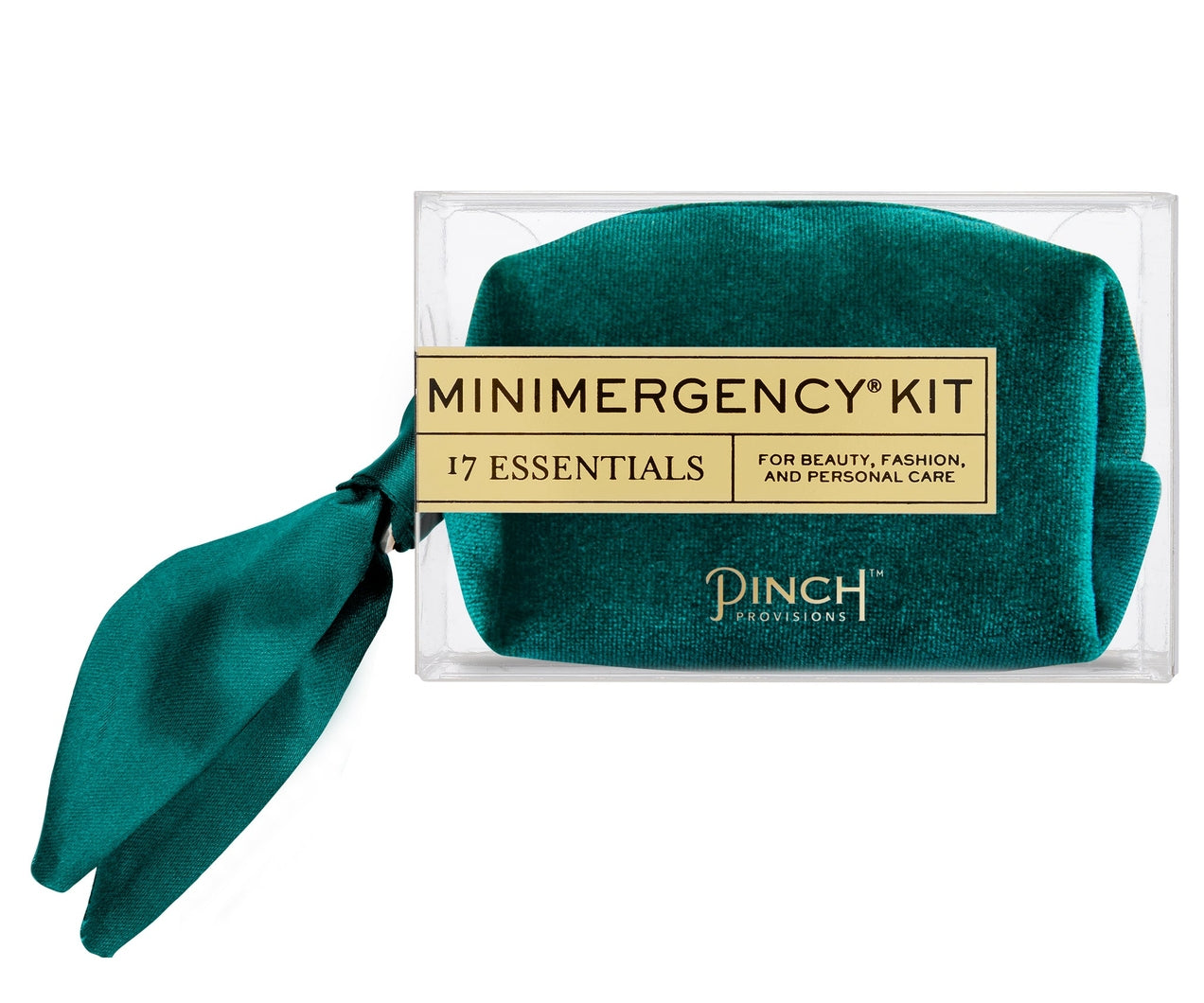 Velvet Scarf Minimergency Kit (Emerald)
