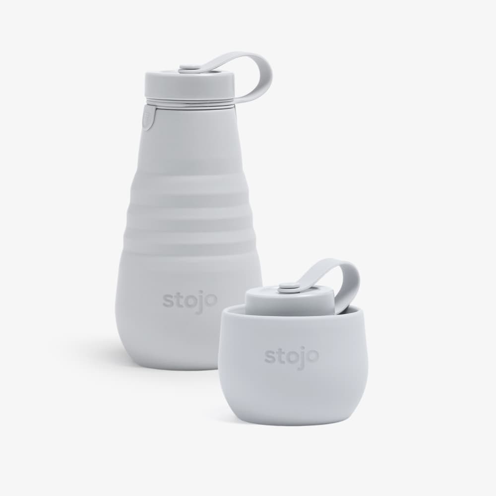 Collapsible Travel Water Bottle (Cashmere) By Stojo