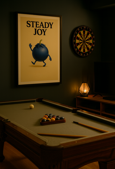 Blueberry Digital Wall Art • “Steady Joy” Modern Printable – Instant Download