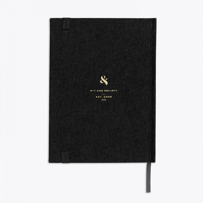 Note to Self Journal Black by WIT & DELIGHT