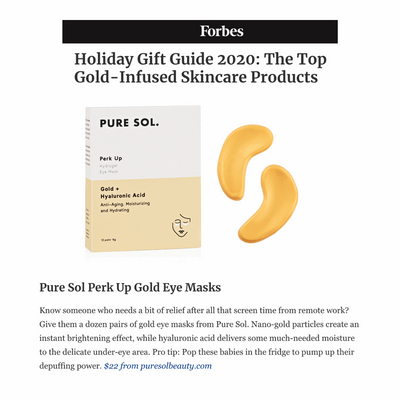Perk Up - Gold and Hyaluronic Acid Eye Mask By PURE SOL.