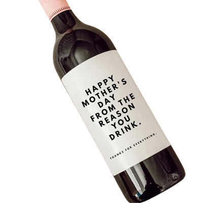 Mother's Day Wine Label, Funny