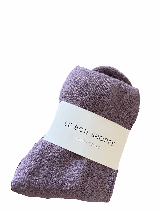 Plum Cloud Socks