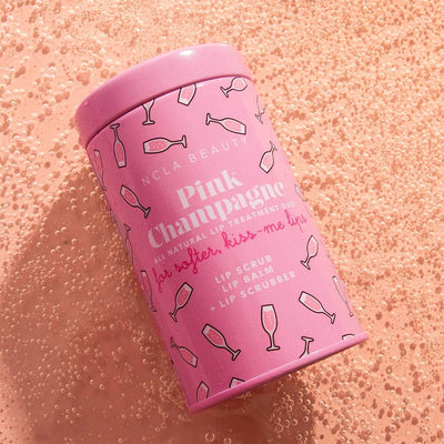 Pink Champagne Lip Care Set + Lip Scrubber By NCLA Beauty