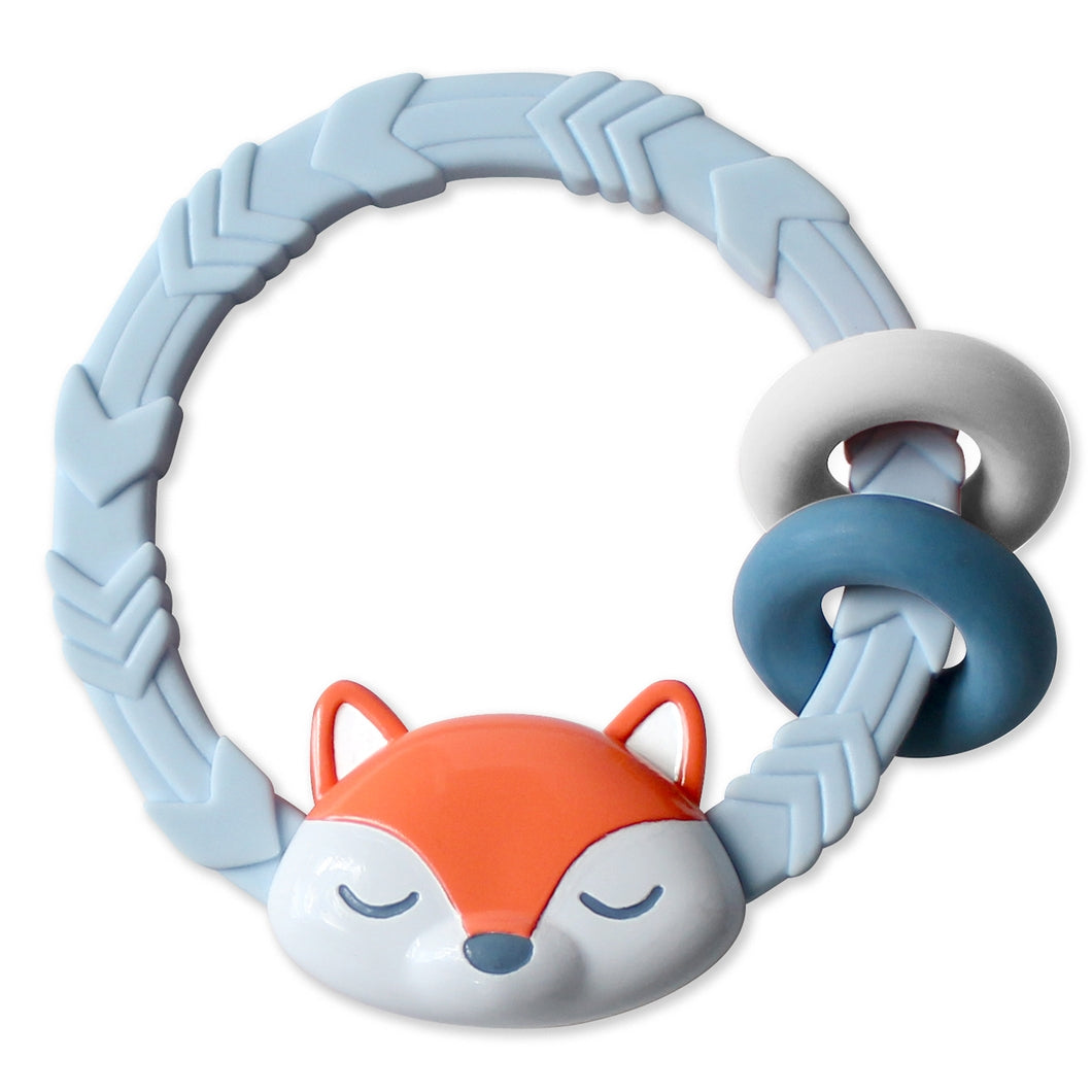 Ritzy Rattle™ Silicone Teether Rattles (Fox)