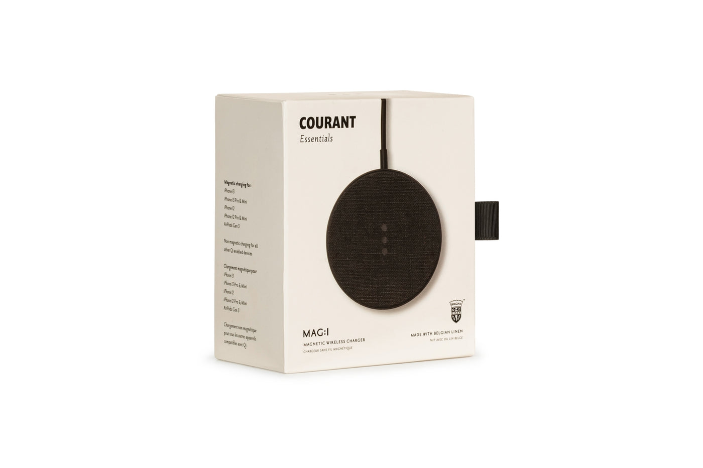 Essentials Linen Wireless Charger (Magnetic) by Courant