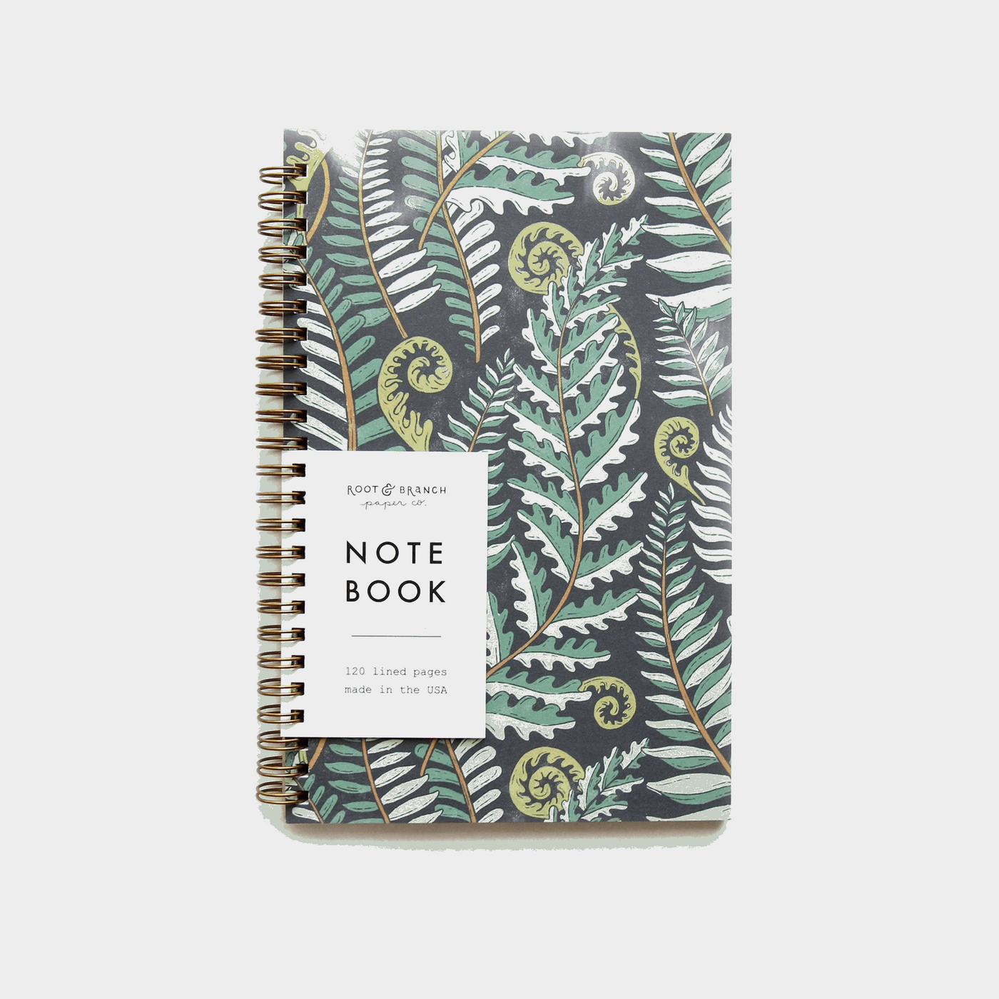 Forest Fern Spiral Bound Notebook