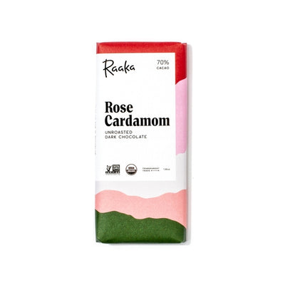 Rose Cardamom Bar - Valentine's Day By Raaka Chocolate