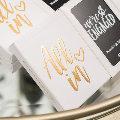 Gold Foil All in Playing Cards by Weddingstar Inc