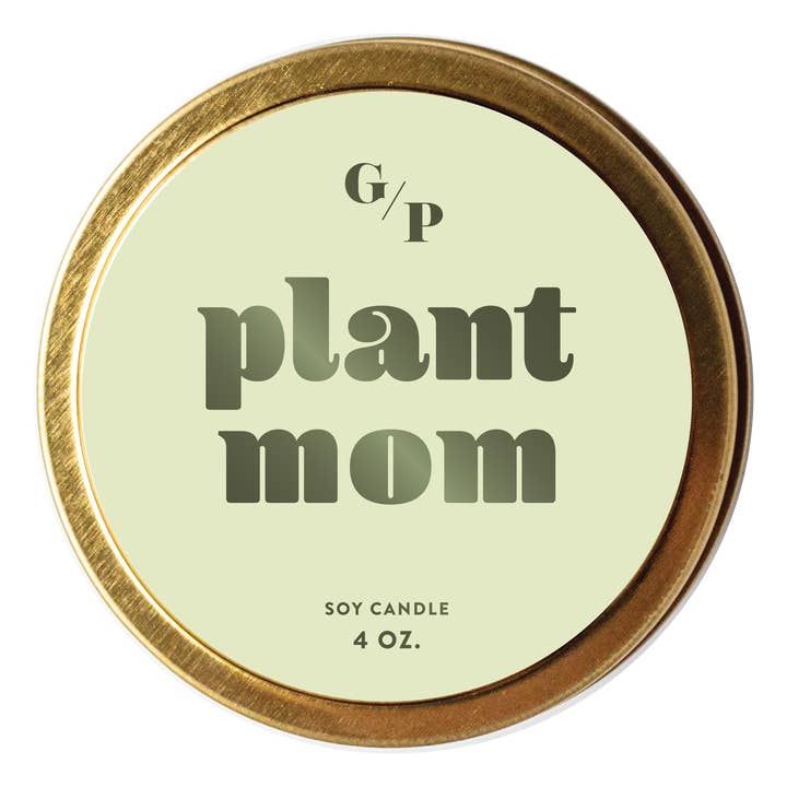 Plant Mom Candle Tin