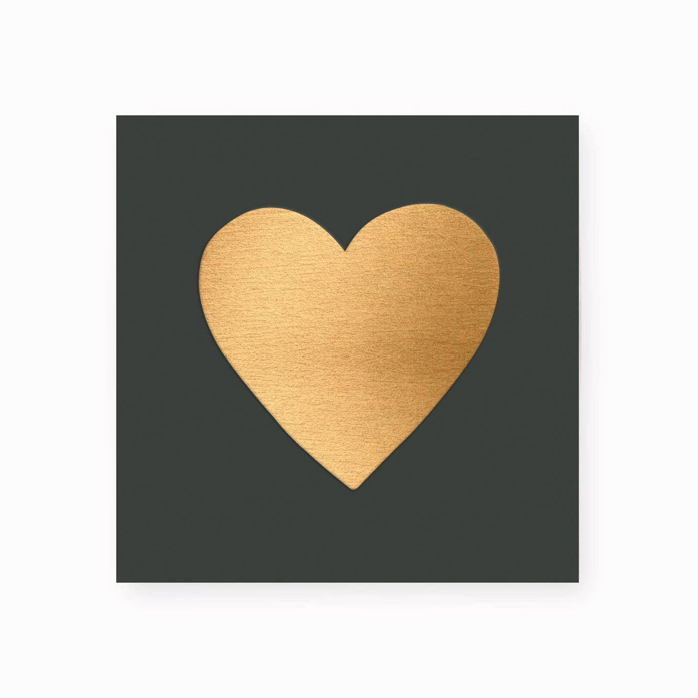 Embossed Gold Heart By Frankie & Claude