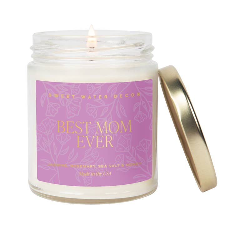 Best Mom Ever Soy Candle (Gold Foil) - Mother's Day
