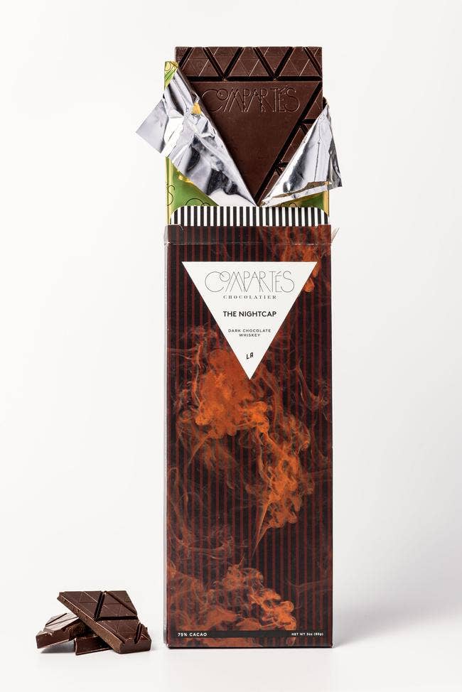 Nightcap Whisky Dark Chocolate Bar by Compartes Chocolate