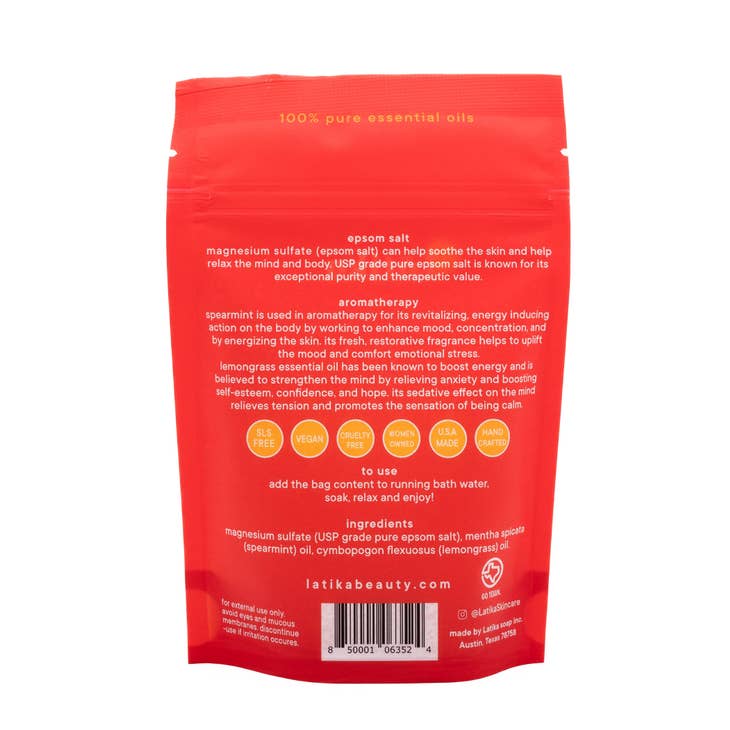 Summer colors Epsom Bath Soak Energy Boost By Latika Beauty