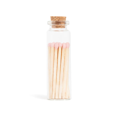 Light Pink Matches in Small Corked Vial