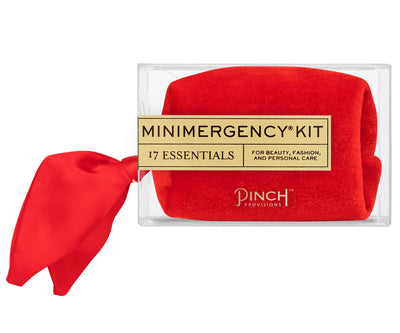 Velvet Scarf Minimergency Kit (Poppy Red)