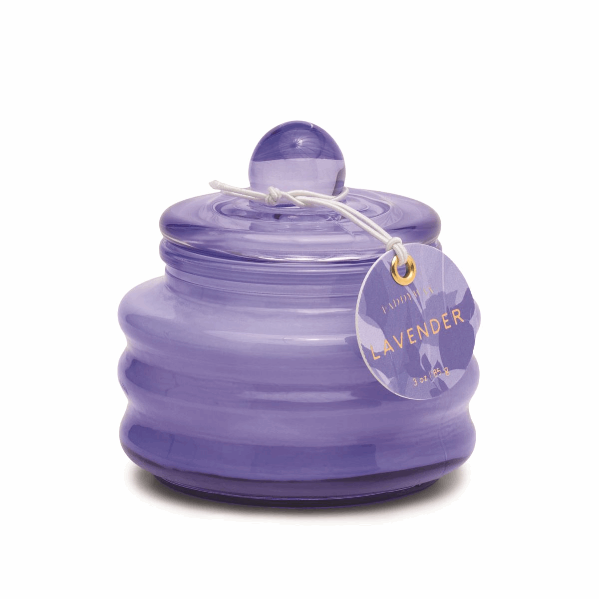BEAM  LILAC GLASS WITH LID - LAVENDER