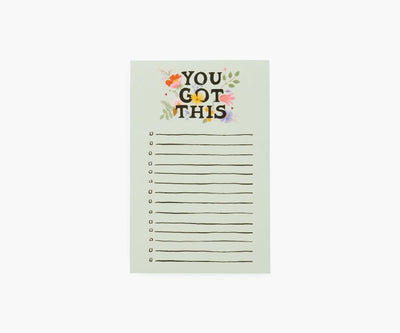 Checklist Notepad (You Got This)