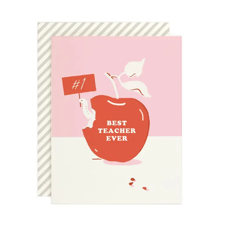 Best Teacher Ever Single Card
