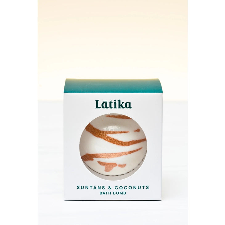 Signature Hand Decorated Bath Bomb - Suntans & Coconuts