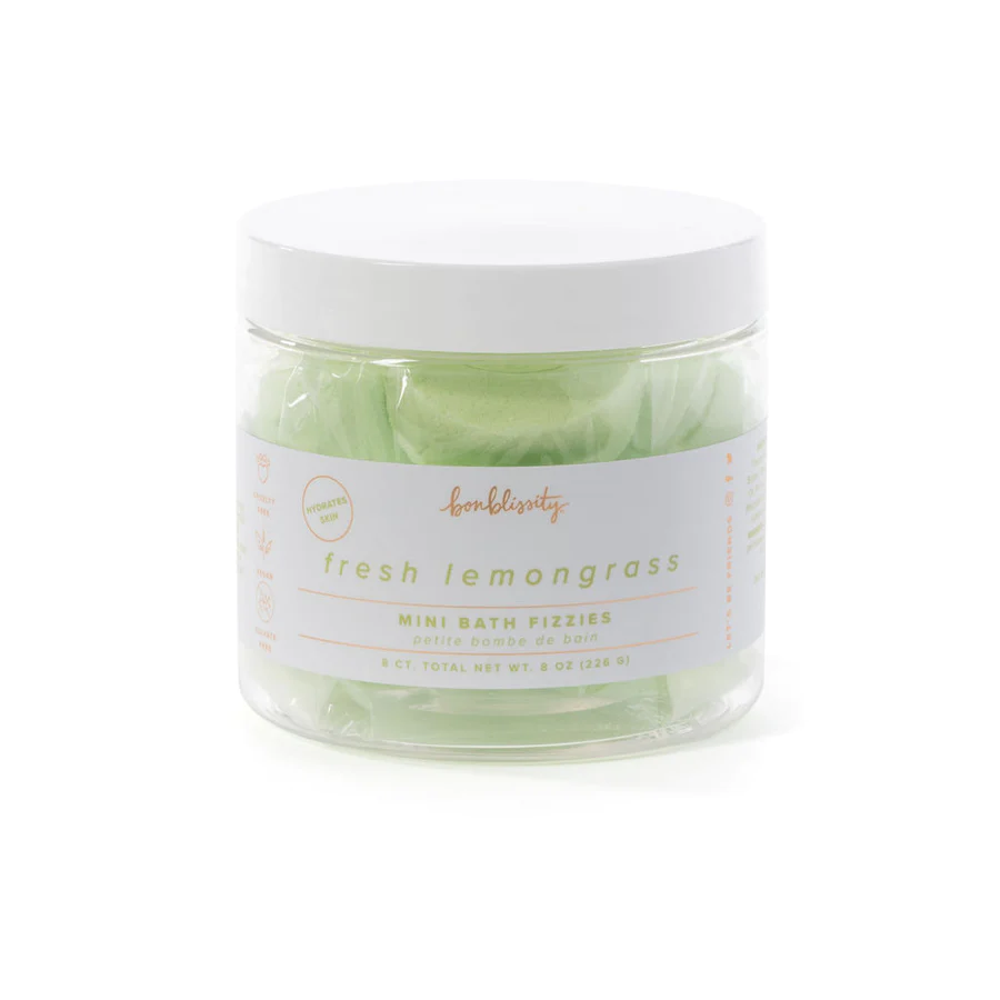Mini Bath Fizzies (8 pc) - Fresh Lemongrass