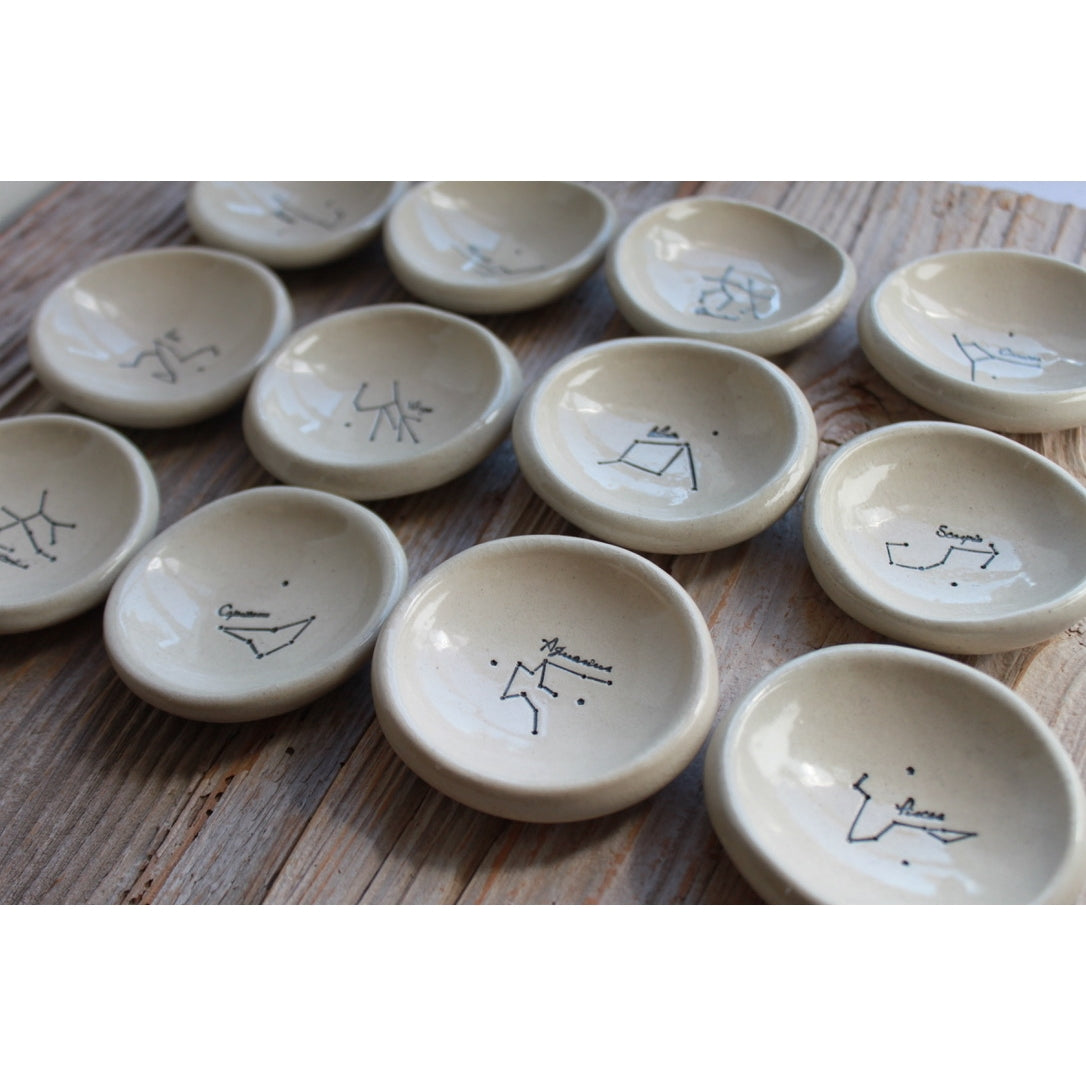 Gemini Small Zodiac Constellation Ring Dish By TASHA MCKELVEY