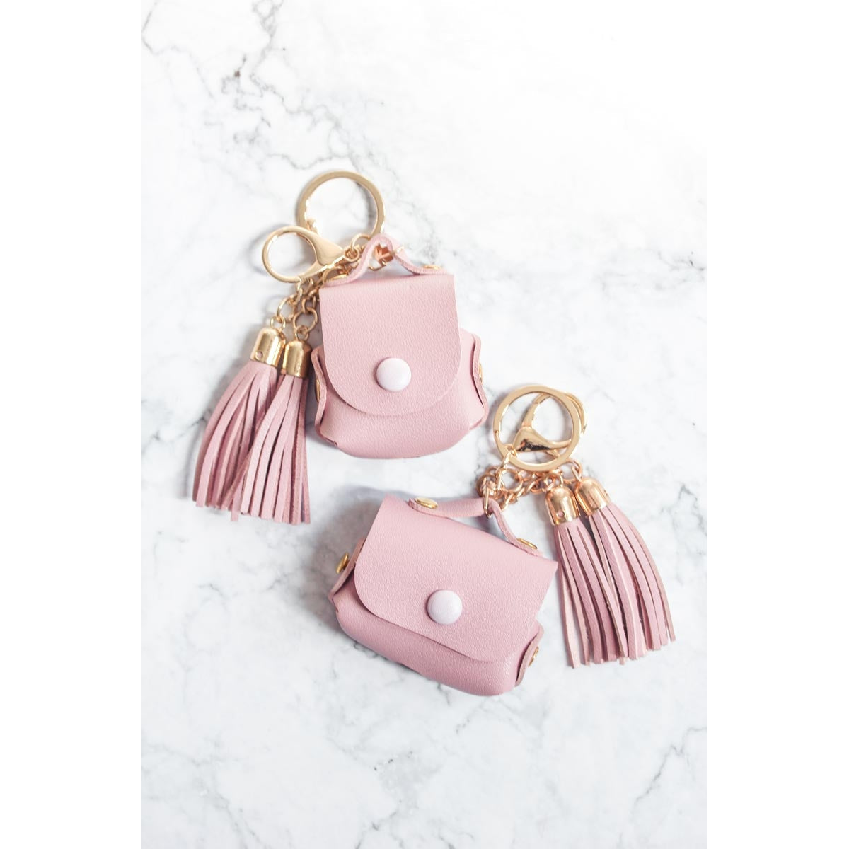 Vegan Pink Leather Airpods Case By ESSELLE