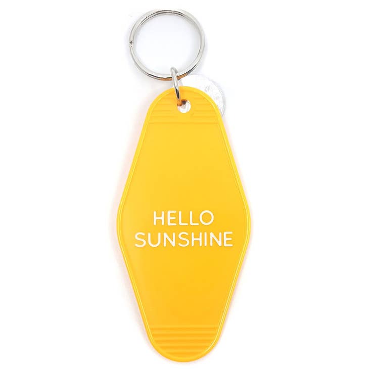 Key Tag - Hello Sunshine by Three Potato Four