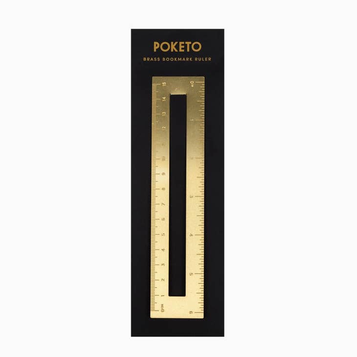 Brass Bookmark Ruler