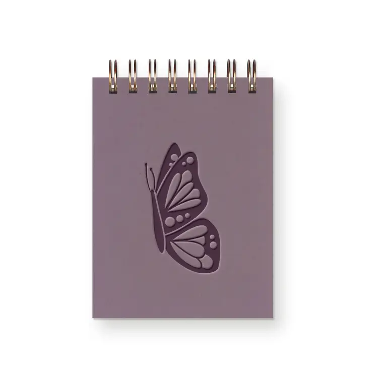 Butterfly Mini Jotter Notebook  Wisteria Cover | Wisteria Ink by Ruff House Print Shop