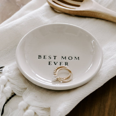Best Mom Ever Stoneware Jewelry Dish By SWEET WATER DECOR