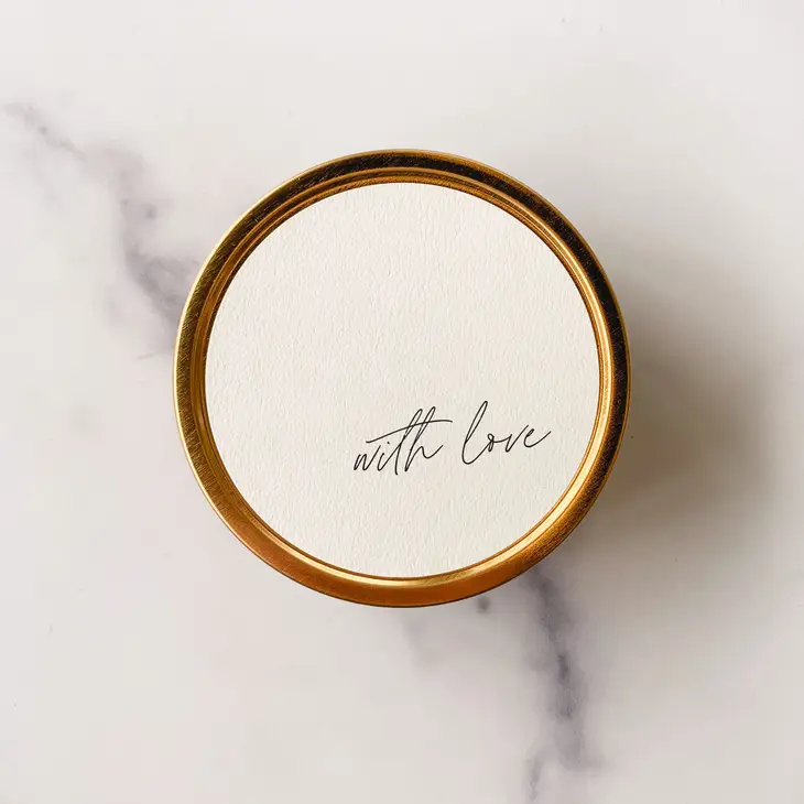 "With Love" Soy Travel Candles  Vanilla Lavender