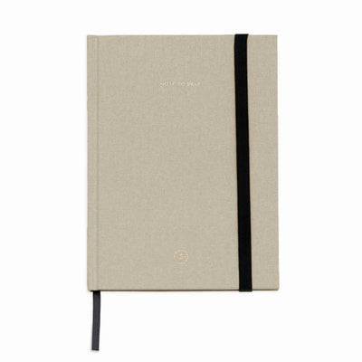 Cream Linen Note to Self Journal By WIT & DELIGHT