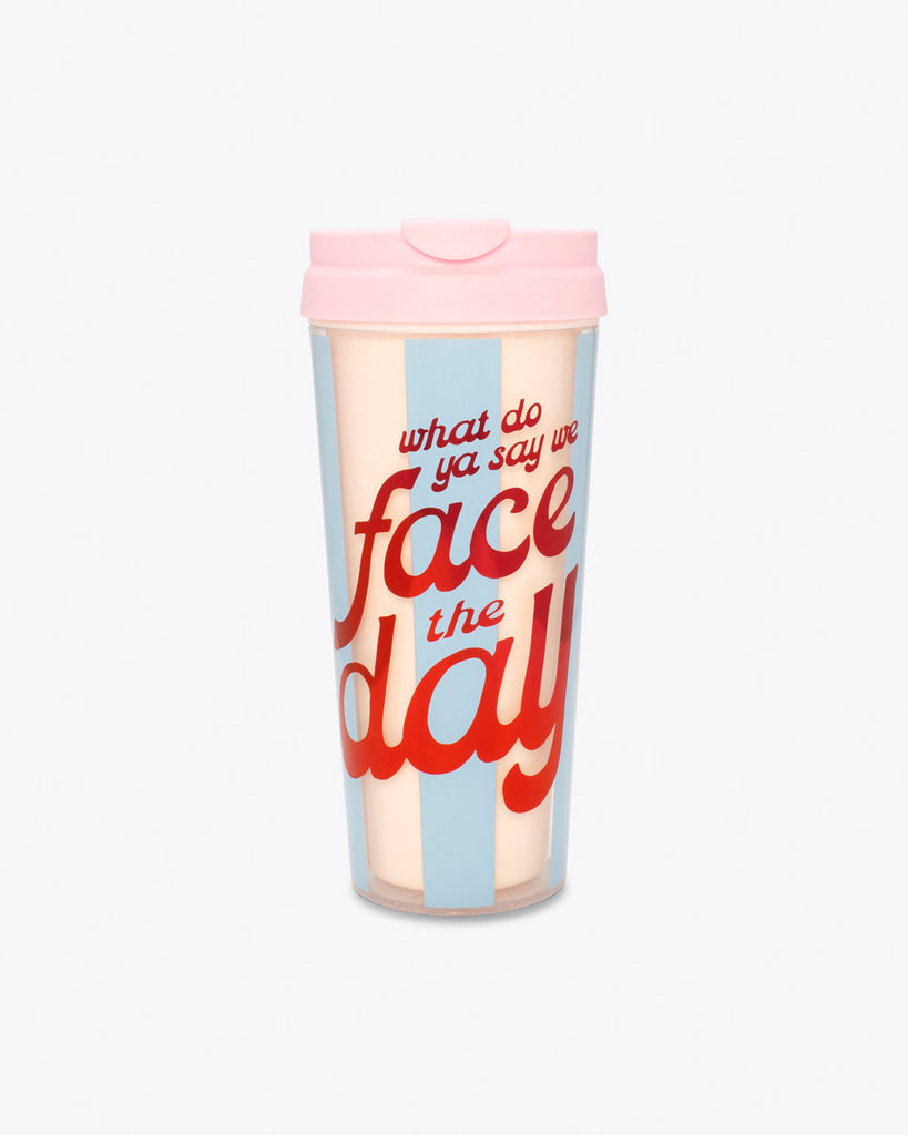 Hot Stuff Thermal Mug Face The Day By Ban.do